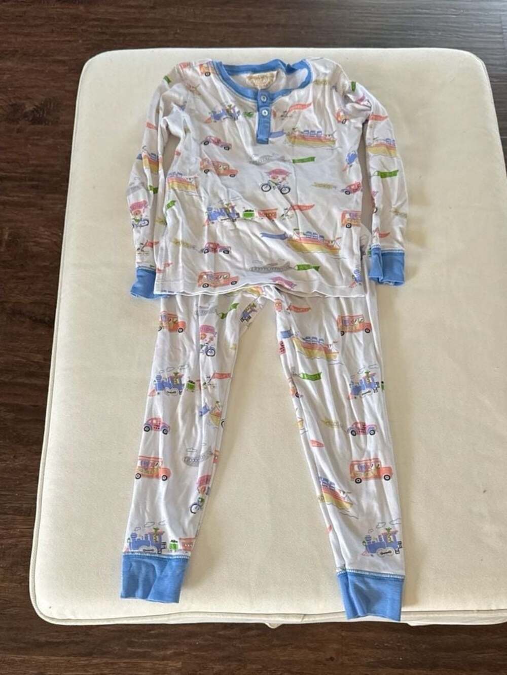 The Beaufort Bonnet Company Noelles Night Night PJ Set Happy Travels Pima Cotton